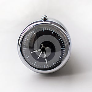 Modern chrome oval stylish design alarm clock