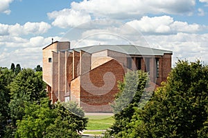 Modern church in Czestochowa.