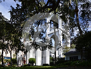 Modern Church in Downtown Sarasota at the Gulf of Mexico, Florida