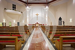 Modern church interior