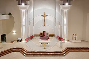 Modern church interior