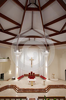 Modern church interior