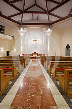 Modern church interior