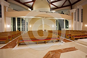 Modern church interior