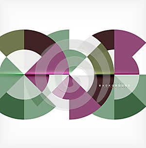 Modern circle abstract background