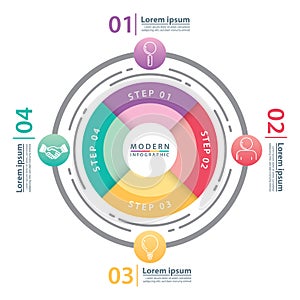 Modern circle infographic