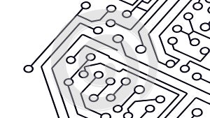 Modern Circuit Board Electronic Design, vector design Generative AI