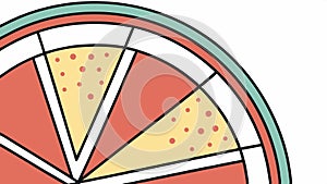 Modern Circular Geometric Abstract Pattern, vector design Generative AI