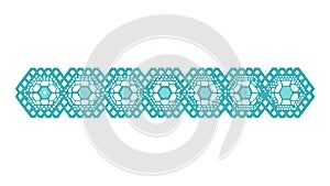 Modern Circular Grid Pattern Border Design, vector design Generative AI