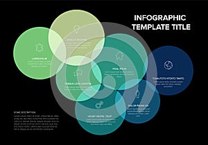 Modern Circular Infographic Template for Data Visualization