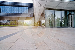 The modern city construction and road