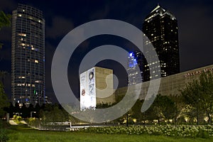 Modern city Dallas night scenes