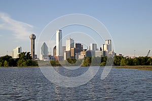 Modern city Dallas skyline