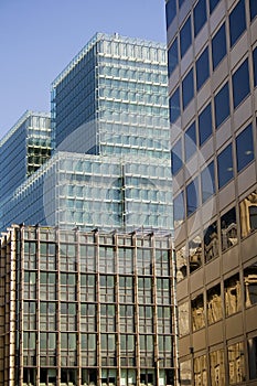 Modern City office buildings