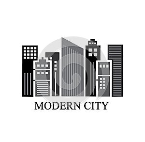 Modern city and skyscrapers