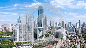 Modern cityscape of tianjin photo