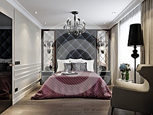 Modern Classic Art Deco Bedroom Interior Design