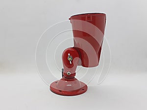 Modern Classic Elegant Bright Red Colorful Electric Spot Lamp Components for Home Interiors Lighting Accessories in White isolated