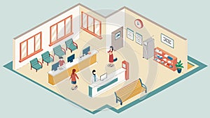 Modern Classroom Interior, Interactive Learning Environment, vector design Generative AI