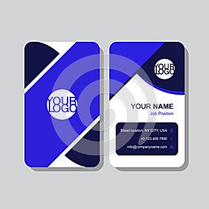 Modern and clean business card corporate template vector design