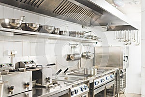 modern clean restaurant kitchen