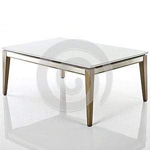 Modern coffee table isolated on transparent background