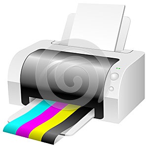Modern color printer photo