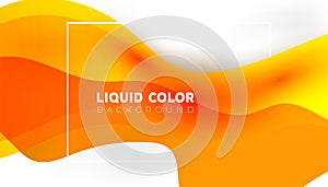 Modern colorful fluid creative templates with dynamic linear waves