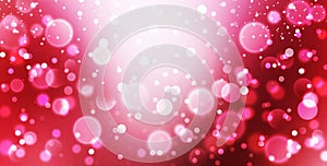 Modern colorful lovely red and pink abstract background with bokeh concept