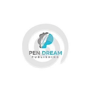 Modern colorful PEN DREAM PUBLISHING logo design