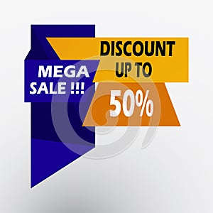 Modern Colorful Sale Promtion Tag and Baner