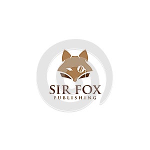 Modern colorful SIR FOX PUBLISHING logo design