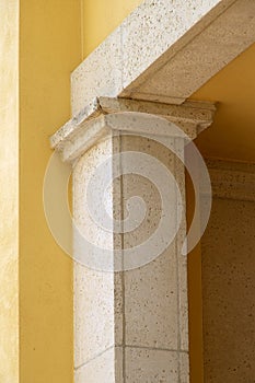 Modern column architectural detail