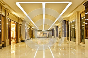 Modern commercial building corridor