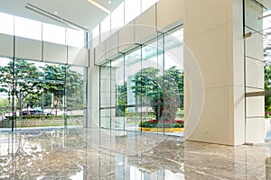 Modern commercial building hall,office corridor, hotel passageway