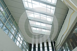 Modern commercial building roof structure ceiling light