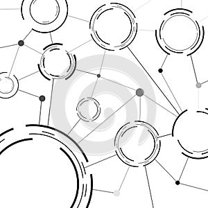 Modern communicational background template