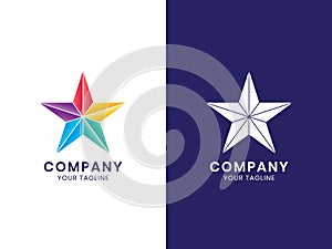 Modern Community Star logo. For personal or business. Colorful gradient concept.