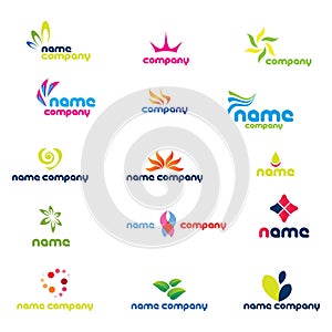 Modern company logos