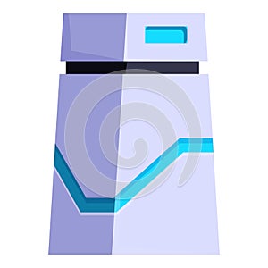 Modern computer case with blue lights gaming pc tower