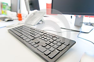 Modern Computer on the desktop photo