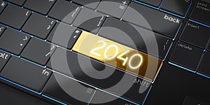 2040 - modern computer keyboard