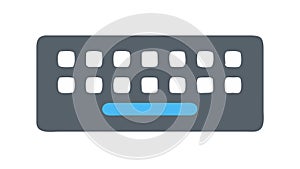 Modern Computer Keyboard Vector Icon Ã¢â¬' Typing Input, vector design Generative AI