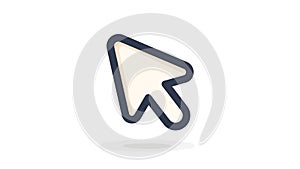 Modern Computer Mouse Cursor Icon