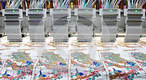 Modern computer programmable embroidery machine
