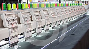 Modern computer programmable embroidery machine