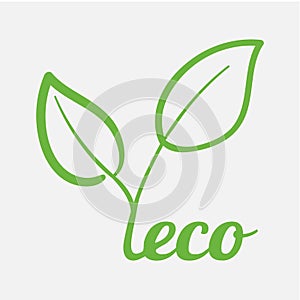 Modern concept of maintaining ecology of planet environmental friendliness of food and care for environment. Eco theme