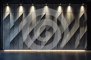 Geometric Concrete Wall