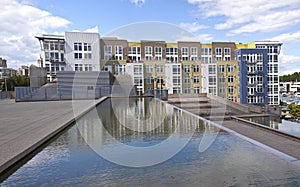 Modern condominiums in Tacoma Washington.