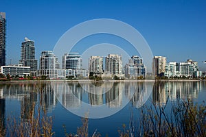 Modern condos from across Humber Bay